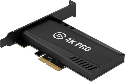 Elgato 4K Pro, Internal Capture Card: 8K60 Passthrough/4K60 HDR10 with Ultra-Low Latency on PS5, Xbox Series X/S, OBS and More, for Streaming & Recording (Renewed) in Saudi Arabia