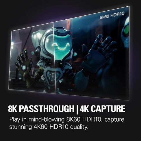 Elgato 4K Pro, Internal Capture Card: 8K60 Passthrough/4K60 HDR10 with Ultra-Low Latency on PS5, Xbox Series X/S, OBS and More, for Streaming & Recording (Renewed) in Saudi Arabia