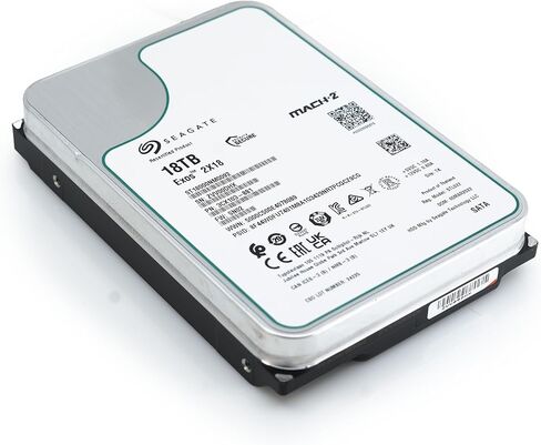 محرك الأقراص الصلبة Seagate Exos 2X18 سعة 18 تيرابايت محرك الأقراص الصلبة SATA 6 جيجابايت/ثانية 256 ميجابايت كاش 7200 دورة في الدقيقة 512e CMR هيليوم محرك أقراص ثابتة 3.5 بوصة ST18000NM0092 (متجدد) in Saudi Arabia