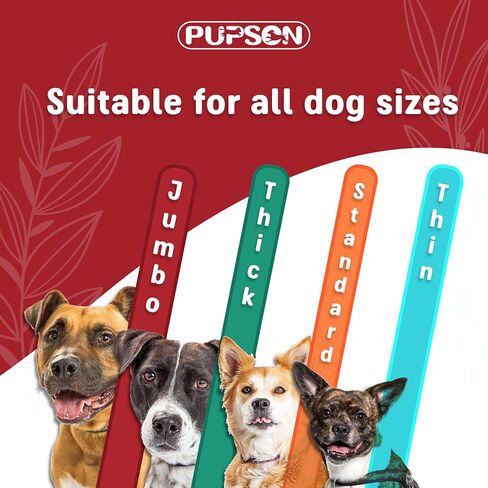 6" Bully Sticks for Dogs, 100% Natural Beef Pizzle Chews, Grass-Fed, Non-GMO, Grain-Free, Long-Lasting Dog Treats for Medium & Large Dogs, Jumbo, 12 Pack in Saudi Arabia