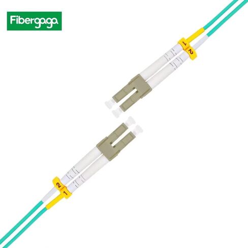 0.5M(1.6ft) OM3 LC to LC Fiber Patch Cable Duplex Multimode Fiber Cable 50/125µm OD-2.0 mm Fiber Optic Cable, Length Option: 0.2M(7inch) -10M(33ft) - 5Pack in Kuwait