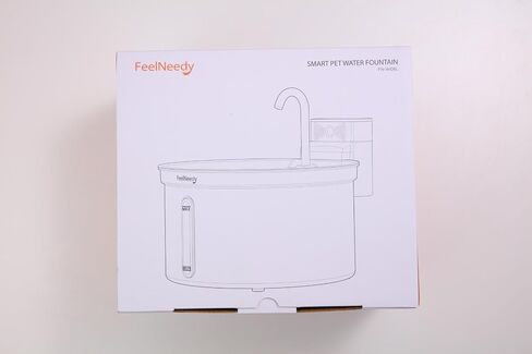 Wireless Cat Water Fountain Stainless Steel [Water & Battery Separation] FEELNEEDY Smart Pet Water Fountain, 4000mAh Battery Operated Water Fountain for Cats Dogs 3.5L/118oz + 6 Filters in Saudi Arabia
