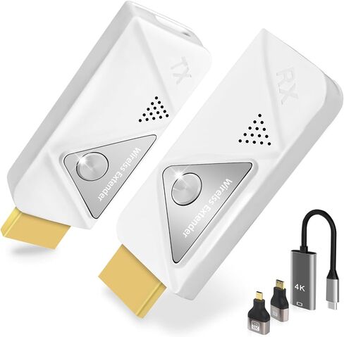 Wireless HDMI Transmitter and Receiver, 1080P Output 2.4G/5G Plug&Play Wireless HDMI Extender Kit Portable for Streaming Video and Audio to Monitor from Laptop/PC/TV Box/Projector in Saudi Arabia