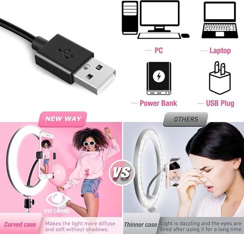 حلقة دائرية LED لإضاءة استوديو الصور السيلفي للمكياج، حلقة ملء الضوء 10 بوصة مع حامل ثلاثي القوائم قابل للطي in Saudi Arabia