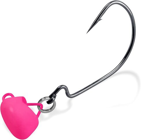 Dr.Fish 10 Pack Ned Rig Jig Heads Swinging Weedless Fishing Jig EWG Wide Gap Hook Swimbait Mushroom Jig Head Bass Fishing Crappie Lures Freshwater in Saudi Arabia