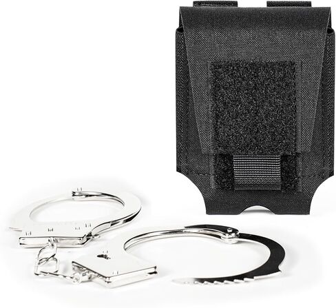Double Handcuff Holder-MOLLE Hand Cuffs Pouch for Duty Belt,Police Handcuffs Case Law Enforcement.(Bag Only) in Saudi Arabia