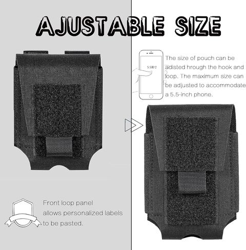 Double Handcuff Holder-MOLLE Hand Cuffs Pouch for Duty Belt,Police Handcuffs Case Law Enforcement.(Bag Only) in Saudi Arabia