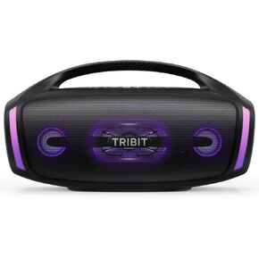 Tribit Bluetooth Speaker StormBox Blast 2, 200W Portable Wireless Speaker with Subwoofer, XBass, LED Light, Bluetooth 5.4, IP67 Waterproof, Custom EQ, 30H Playtime, TWS Pairing for Party/Outdoor