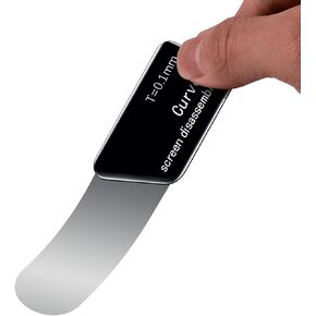 MMOBIEL Ultra-Thin 0,1mm Professional Stainless Steel Curved Spudger Pry Blade Repair Opening Tool