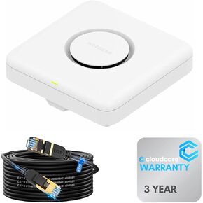 NETGEAR WBE750 Tri-Band 𝐖𝐢𝐅𝐢 𝟕 18.40 Gbps Access Point | 6 GHz | Ceiling and Wall Mount Included | Cloud Care’s 3-Year Warranty SupportPlus Included