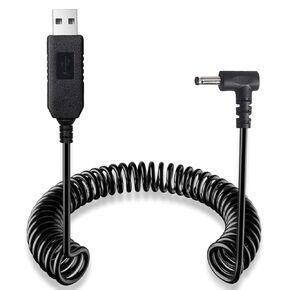 USB to DC3.5 Plug Radar Detector Power Cable, USB 5V-12V Power Cable Compatible with Cobra RAD 480i, 350, 380, Uniden DFR1, DFR3, DFR5, Whistler, & Radenso Pro M Radar Detectors (8.2FT Length)