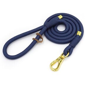 Handmade Braided Strong Dog Leashes for Large Dogs Heavy Duty，5 Foot Dog Leash (Caramel)