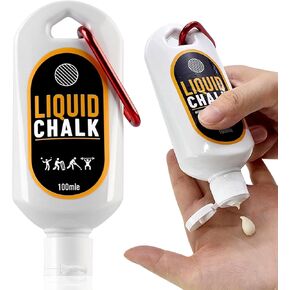 Liquid Chalk, 100ml Mess-Free Gym Chalk for Weightlifting, Rock Climbing, Cross Training, and Powerlifting, Gym Approved for Enhanced Grip