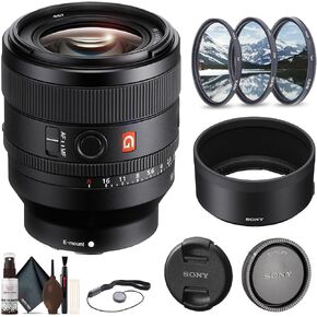 Sony FE 50mm f/1.4 GM Lens E Mount (SEL50F14GM) + Filter Kit + Cap Keeper + Cleaning Kit