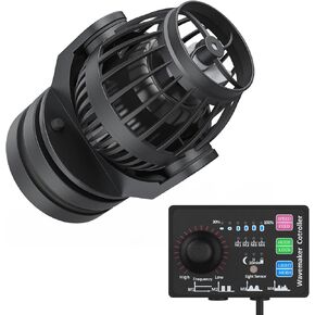 Uniclife 2100 GPH Aquarium Wave Maker for 60-120 Gallon Fish Tanks Adjustable Circulation Pump with Controller and Magnet Mount for Marine Freshwater Aquarium Circulation Pond