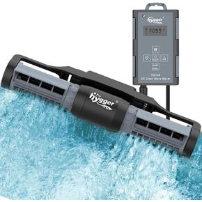 hygger Aquarium Gyre Wave Maker 1850GPH for 40-125 Gallon Fish Tank Cross-Flow Pump Adjustable Aquarium Water Circulation Powerhead 18W with Controller Magnetic Base