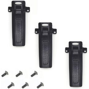 3 Pcs Belt Clips Compatible with BaoFeng UV-82 UV-8D UV-82HP UV-8 5RE Plus 5RA Clamp Radio Walkie Talkie
