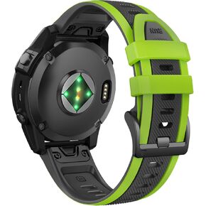 NotoCity Compatible Fenix 6X Watch Band,26mm Quickfit Silicone Bands for Fenix 6X Pro/Fenix 5X/Fenix 7X/Fenix 5X Plus/Fenix 8 51mm/Fenix 3/Fenix 3 HR/Tactix/Descent MK1/D2 Delta PX/D2