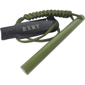 RXMY Fire Starter Survival Tool 5 Inch,Ferro Rod Flint Fire Starter,A Kit for Wilderness Survival.5(Long) x 1/2"(Diameter)
