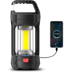 Camping lantern for power outage, 2000LM Rechargeable Led Lantern 4000mAh Battery Emergency Light, Waterproof Tent Light with 4 Lighting Modes, Portable Lantern Flashlight for Home or Hiking