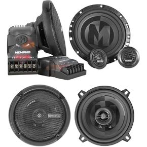 Memphis Pair Audio PRX60C 6.5" Component+PRX5 5.25" Car Audio Coaxial Speakers