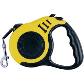 Retractable Dog Leash Automatic Dog Tape, Pet Tape 16 FT Durable and Convenient, with Non-Slip Handle, Suitable for Small and Medium-Sized Dogs Yellow