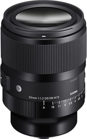 عدسة سيجما 50 مم F1.2 DG DN Art لكاميرات سوني E-Mount كاملة الإطار بدون مرآة 316965 حزمة مع حقيبة ظهر للتصوير الفوتوغرافي ديكو جير + طقم فلتر + بطاقة 64 جيجابايت + ملحقات فيديو الصور in Saudi Arabia