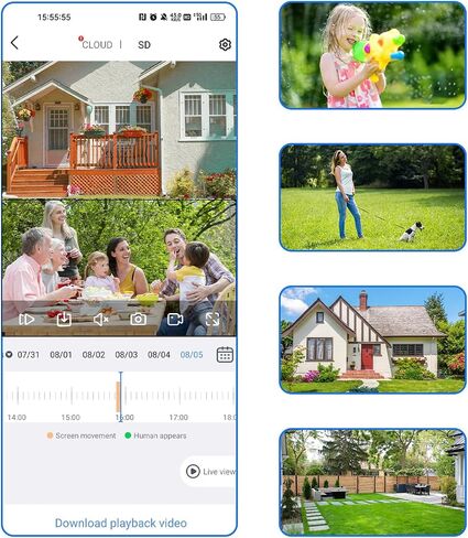 Hiseeu Solar Camera, 4MP 100% Wireless WiFi Camera Outdoor, Humanoid Detection, PTZ 360° View, Color Night Vision, IP66 Waterproof, 2-Way Audio, 2.4G WiFi, Compatible with NVR, No Monthly Fee, 2PCS in Saudi Arabia