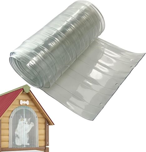 شرائط استبدال باب الكلب، شريط فينيل بلاستيكي لباب الكلاب أو القطط DIY، مقاس 30.48 سم × 17.78 سم، شفاف، غطاء باب بيت الكلب أو بيت الكلب، سهل التركيب، منتجات ومستلزمات الحيوانات الأليفة in Kuwait