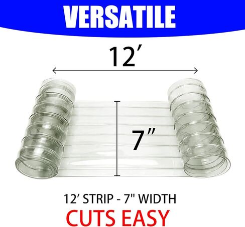 شرائط استبدال باب الكلب، شريط فينيل بلاستيكي لباب الكلاب أو القطط DIY، مقاس 30.48 سم × 17.78 سم، شفاف، غطاء باب بيت الكلب أو بيت الكلب، سهل التركيب، منتجات ومستلزمات الحيوانات الأليفة in Kuwait