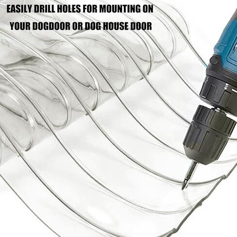 شرائط استبدال باب الكلب، شريط فينيل بلاستيكي لباب الكلاب أو القطط DIY، مقاس 30.48 سم × 17.78 سم، شفاف، غطاء باب بيت الكلب أو بيت الكلب، سهل التركيب، منتجات ومستلزمات الحيوانات الأليفة in Kuwait