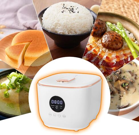 طباخ أرز رقمي، طباخ أرز منخفض السكر، طباخ أرز 6 أكواب 3.15 لتر، وعاء حساء، طباخ حبوب، طباخ متعدد 24 ساعة يحافظ على الدفء والمؤقت، سهل التنظيف، أبيض in Saudi Arabia