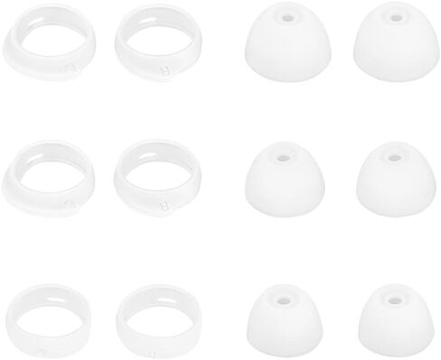 Ear Tips Replacement Eartips Earhooks Kit for Galaxy Buds Headphone Silicone Earbuds Wingtips Compatible with Samsung Galaxy Buds SM-R170 Headphone,Silicone Earbud Tips & Earhooks Black S M L in Saudi Arabia