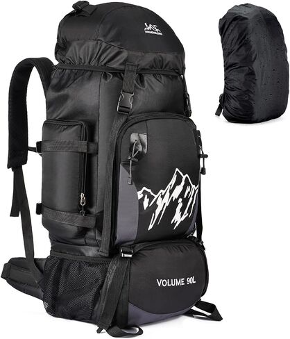 90L Large Hiking Backpack, Trekking backpack with Rain Cover, Lightweight Travel Daypack for Climbing Camping in Saudi Arabia