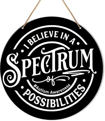 Mental Health Wall Decor, Autism Awareness Hanging Sign Decor Wall Decorations Sign for Therapy Office, Home, Counseling Room, Gift for Autism Family Mom Therapist, Celebrate Minds of The Kinds in Kuwait