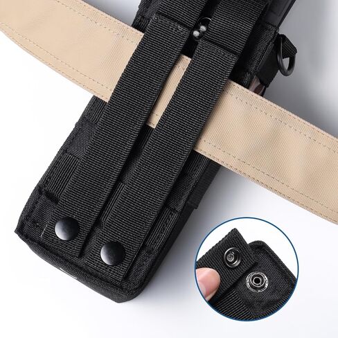 BAOFENG Tactical Radio Protection Case, Walkie Talkie ProCase Holder Molle Radio Bag with Lanyard, for UV-25 Two Way Radio, 7.9'' x 3.6'' x 2.2'', Black in Saudi Arabia