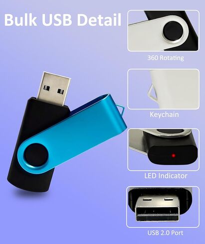 2GB USB 2.0 Flash Drive Bulk 20 Pack Thumb Drive Colorful Swivel Zip Drive USB Jump Drive Memory Stick Pendrive, Bulk USB Storage Flash Drive Ideal for Events & Office Shared Data Storage in Saudi Arabia