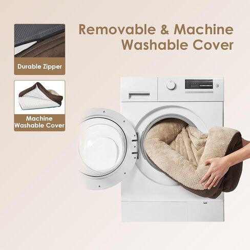 EHEYCIGA Memory Foam Dog Bed for Large Sized, Orthopedic Dog Sofa with Sides and Waterproof Liner, Washable Bolster Pet Couch with Removable Cover, 41x27x7.5 Inch, Purple in Kuwait