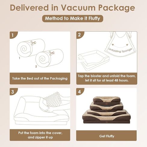 EHEYCIGA Memory Foam Dog Bed for Large Sized, Orthopedic Dog Sofa with Sides and Waterproof Liner, Washable Bolster Pet Couch with Removable Cover, 41x27x7.5 Inch, Purple in Kuwait