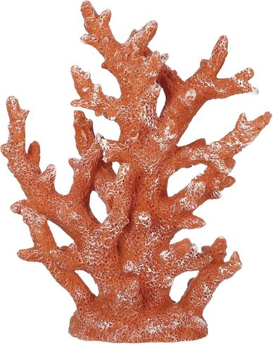 Artificial Coral Decor, Coral Decorations for Aquarium, Resin Coral Ornaments, Resin Coral Statue Home Decor, 7.48"x2.36"x9.45", Orange in Saudi Arabia