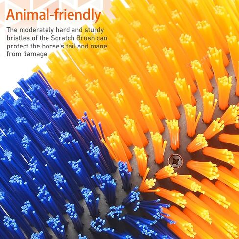 Livestock Scratching Brush, Cow, Horse, Goat, Livestock Brushes For Scratching, Horse Brush, Cow Brush, Goat Scratching Post, Animal Back Scratching Brush (Blue Yellow, 1PC) in Saudi Arabia