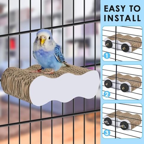 KATUMO Bird Perch Conure Cage Stand Parakeet Shredder Foraging Toys Cockatiel Platform for Small Parrots Conure Cockatiel Lovebird Parrotlet Finch in Kuwait