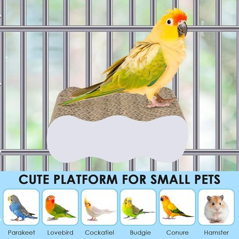 KATUMO Bird Perch Conure Cage Stand Parakeet Shredder Foraging Toys Cockatiel Platform for Small Parrots Conure Cockatiel Lovebird Parrotlet Finch in Kuwait