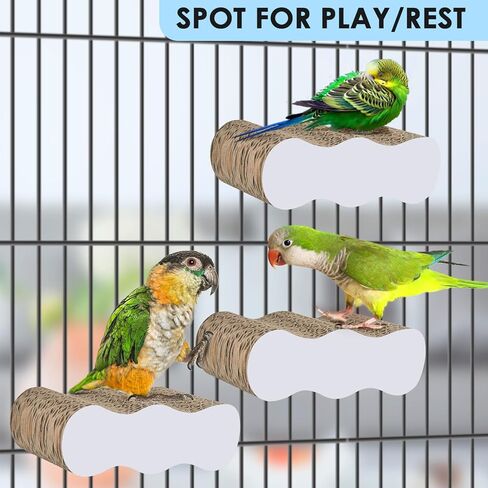 KATUMO Bird Perch Conure Cage Stand Parakeet Shredder Foraging Toys Cockatiel Platform for Small Parrots Conure Cockatiel Lovebird Parrotlet Finch in Kuwait