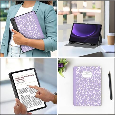 Soke Case for Samsung Galaxy Tab S9 /S9 FE 5G 2023 - Shockproof Stand Folio Case,Multi-Viewing Angles,Soft TPU Back Cover for Galaxy Tab S9 FE 10.9"/S9 11 inch Tablet,Blossom in Saudi Arabia