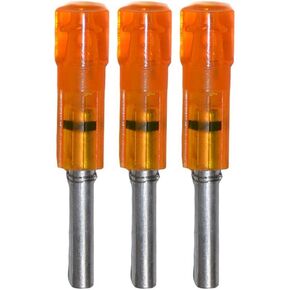 Lumenok Gold Tip Flat Bolt End (3-Pack), HD Orange