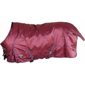 840D Horse Turnout Waterproof Medium-Weight Winter Blanket Burgundy 59EE01