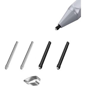 Metal Pen Tips + HB Pen Tips for Surface Pen, Realititcs Pencil Like Refill Replacement Nibs fits for Microsoft Surface Pro 7 6 5 4 Series(Model: 1776/1770) Surface Laptop Stylus Pen,4 Pack