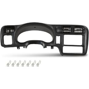 G-PLUS Dashboard Dash Cover Compatible with 1998-2004 Chevy Blazer S10/GMC Jimmy Sonoma Dash Trim Bezel Cover Black (not fit double din)
