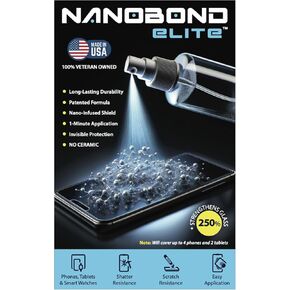 Liquid Screen Protector – Patented Nano-Infused Shield for Phones, Tablets, and Smartwatches – Invisible 1-Minute Application, Strengthens Glass by Up to 250x – No Ceramic